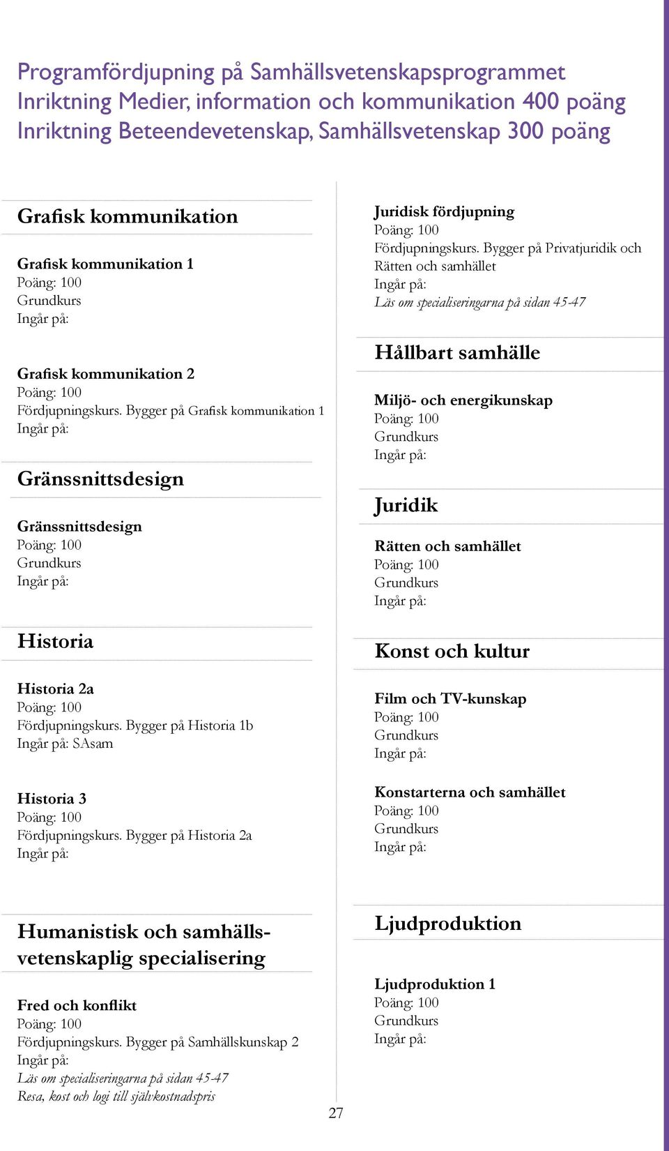 Bygger på Historia 2a Juridisk fördjupning Fördjupningskurs.