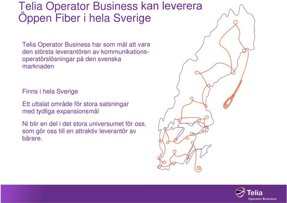 marknaden Finns i hela Sverige Ett uttalat område för stora satsningar med tydliga