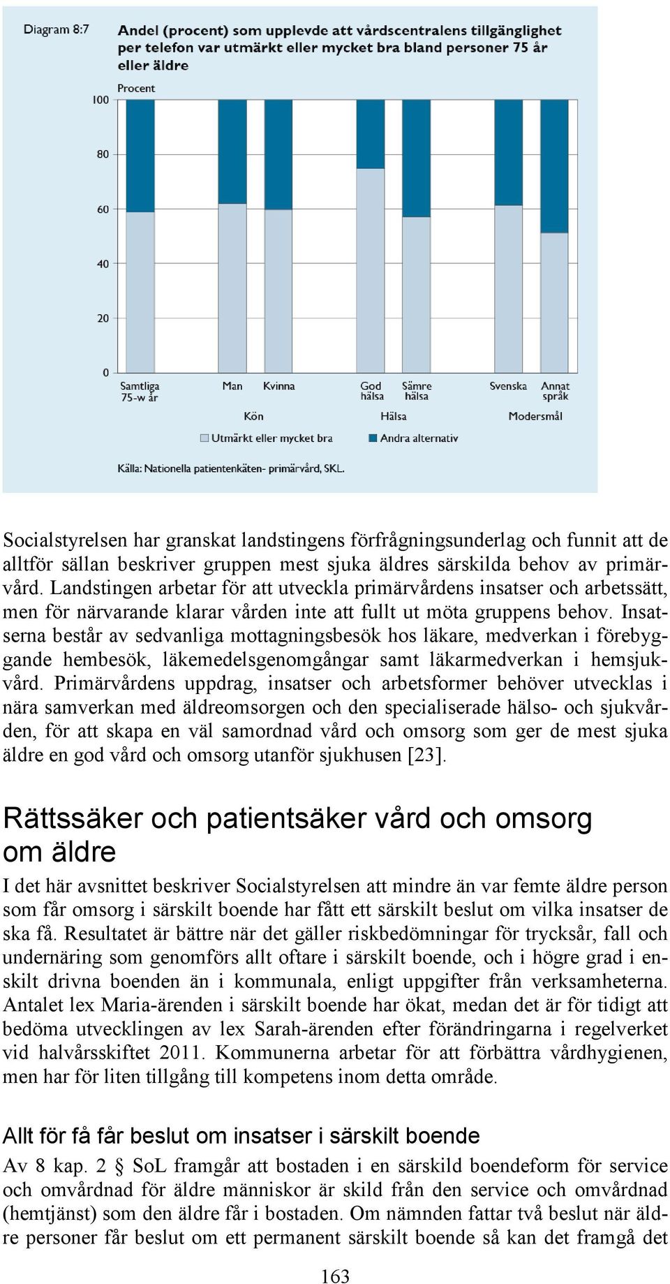 Insatserna består av sedvanliga mottagningsbesök hos läkare, medverkan i förebyggande hembesök, läkemedelsgenomgångar samt läkarmedverkan i hemsjukvård.