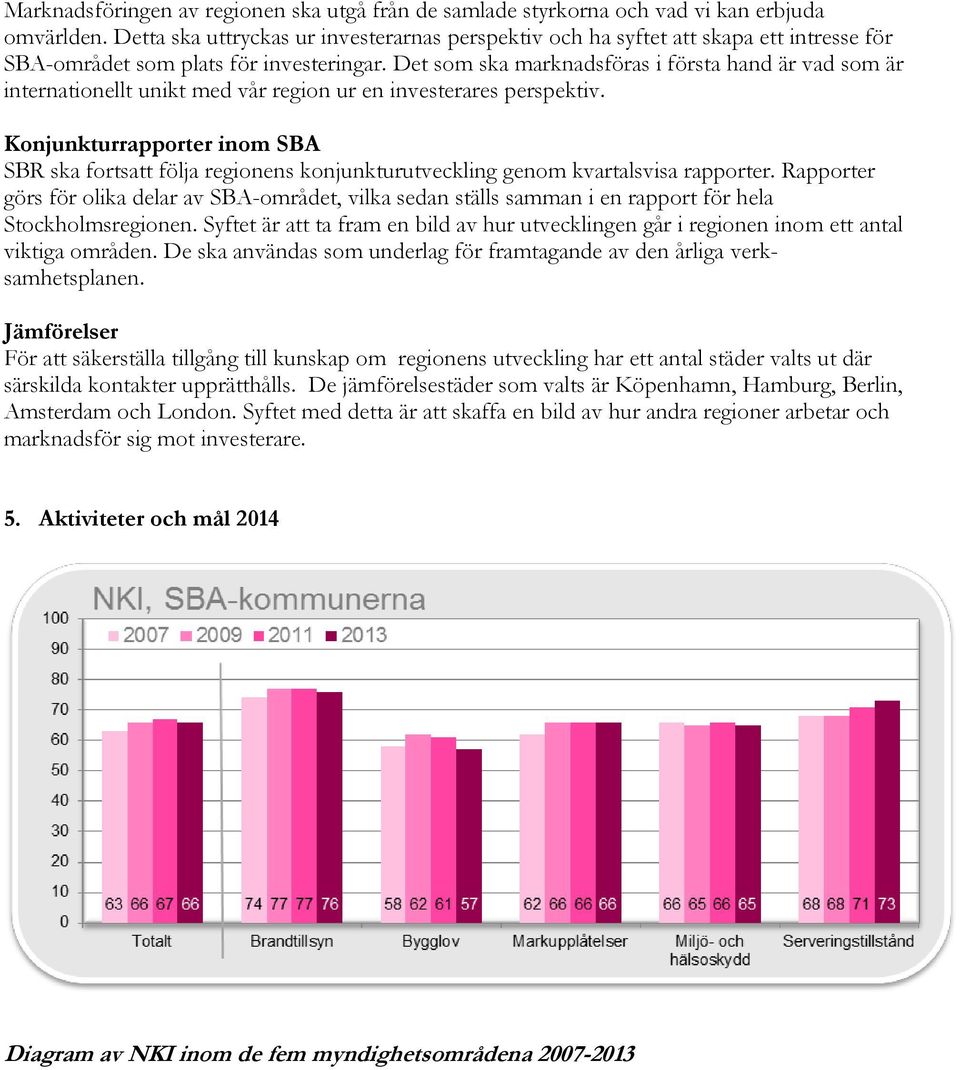 Det som ska marknadsföras i första hand är vad som är internationellt unikt med vår region ur en investerares perspektiv.