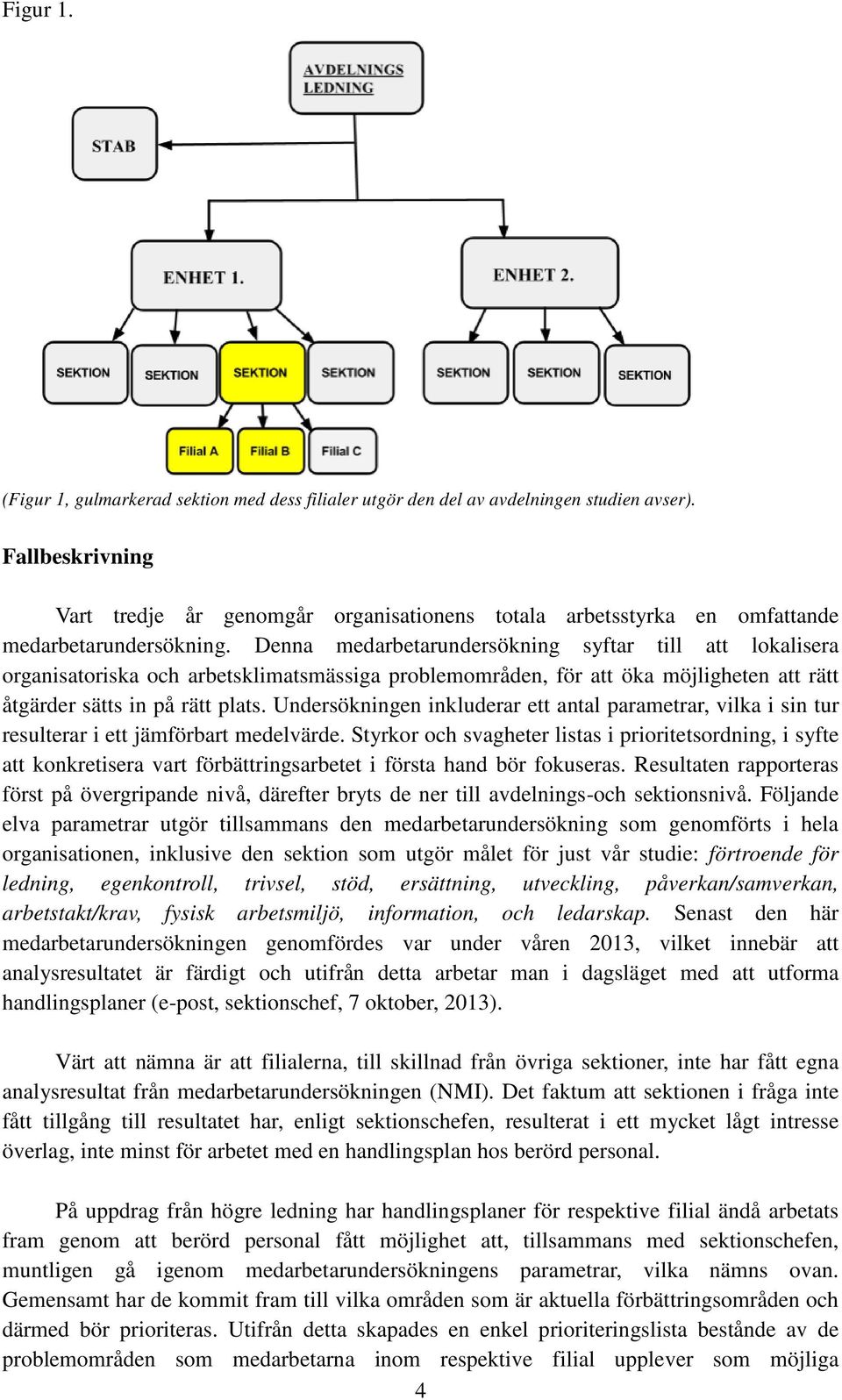 Denna medarbetarundersökning syftar till att lokalisera organisatoriska och arbetsklimatsmässiga problemområden, för att öka möjligheten att rätt åtgärder sätts in på rätt plats.