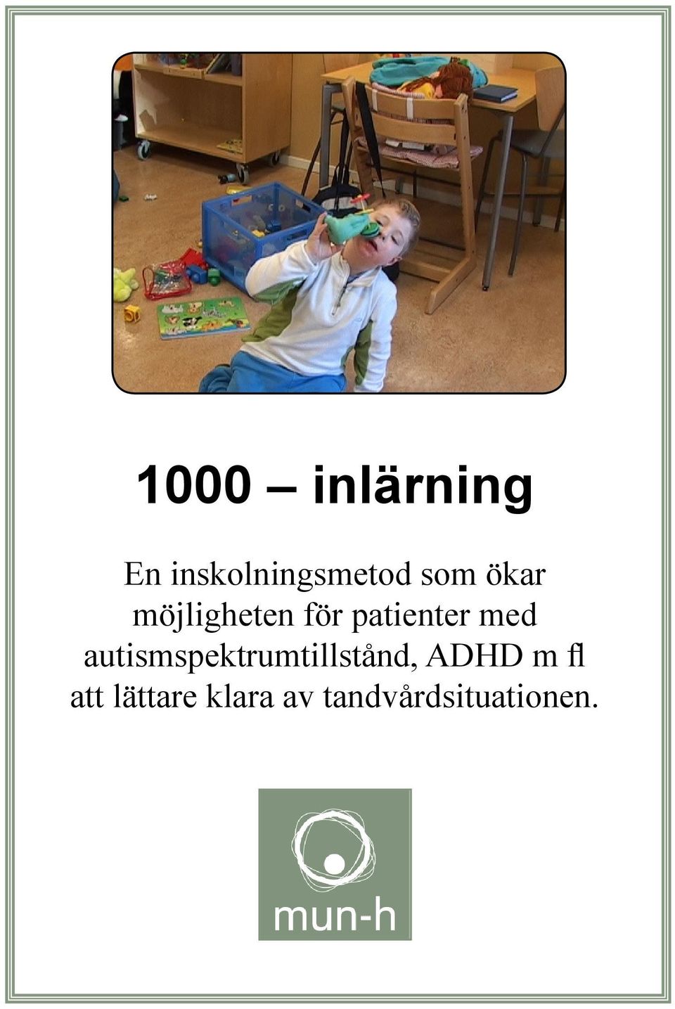 med autismspektrumtillstånd, ADHD m