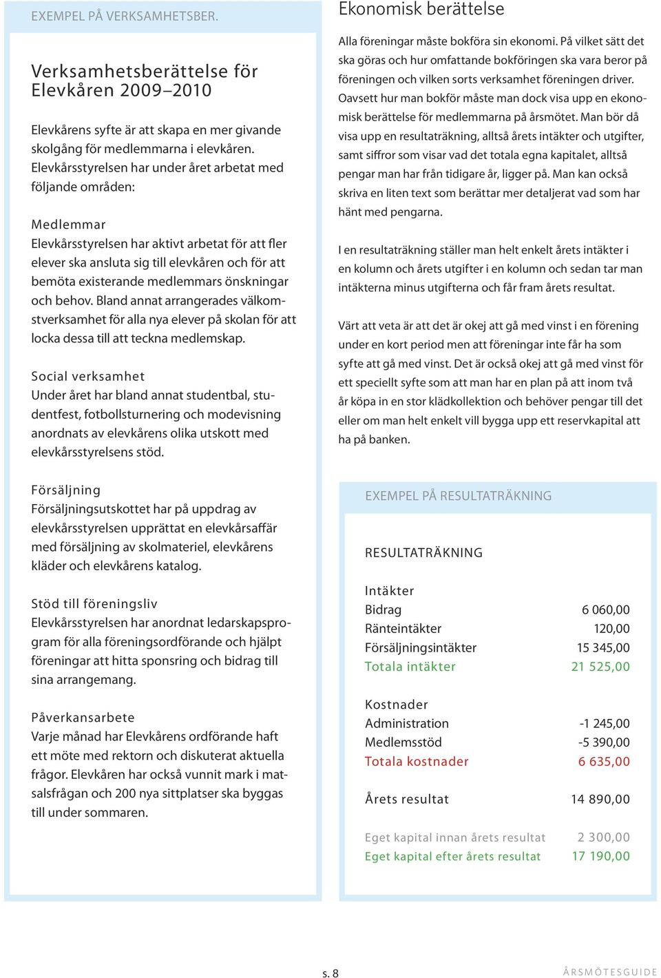 medlemmars önskningar och behov. Bland annat arrangerades välkomstverksamhet för alla nya elever på skolan för att locka dessa till att teckna medlemskap.