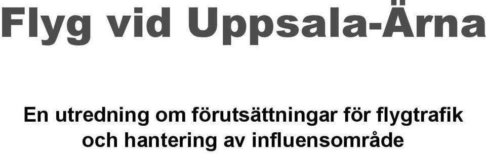 flygtrafik och