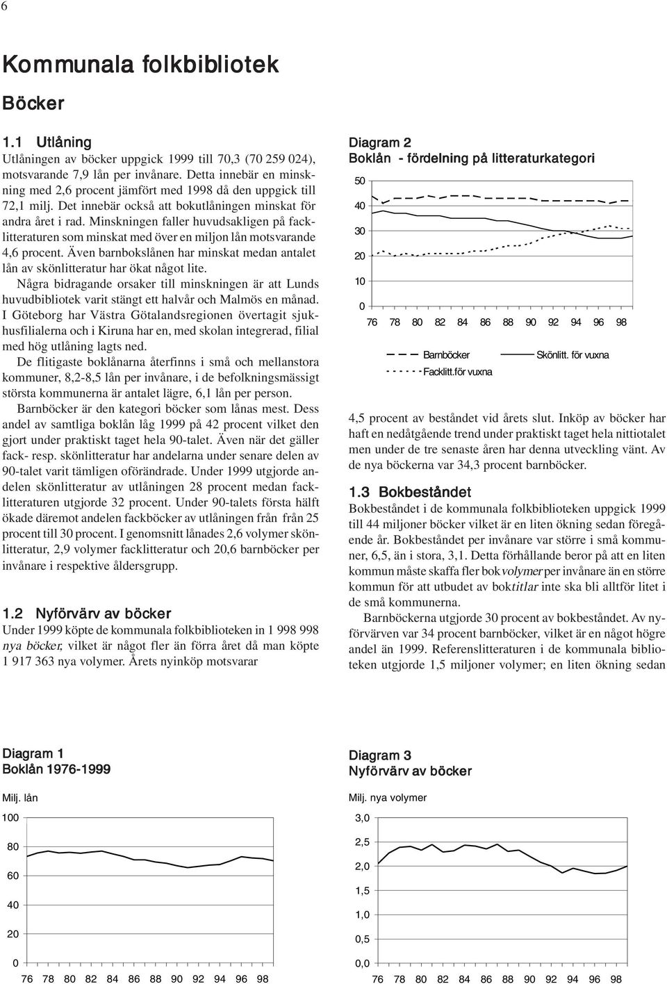 Minskningen faller huvudsakligen på facklitteraturen som minskat med över en miljon lån motsvarande 4,6 procent. Även barnbokslånen har minskat medan antalet lån av skönlitteratur har ökat något lite.