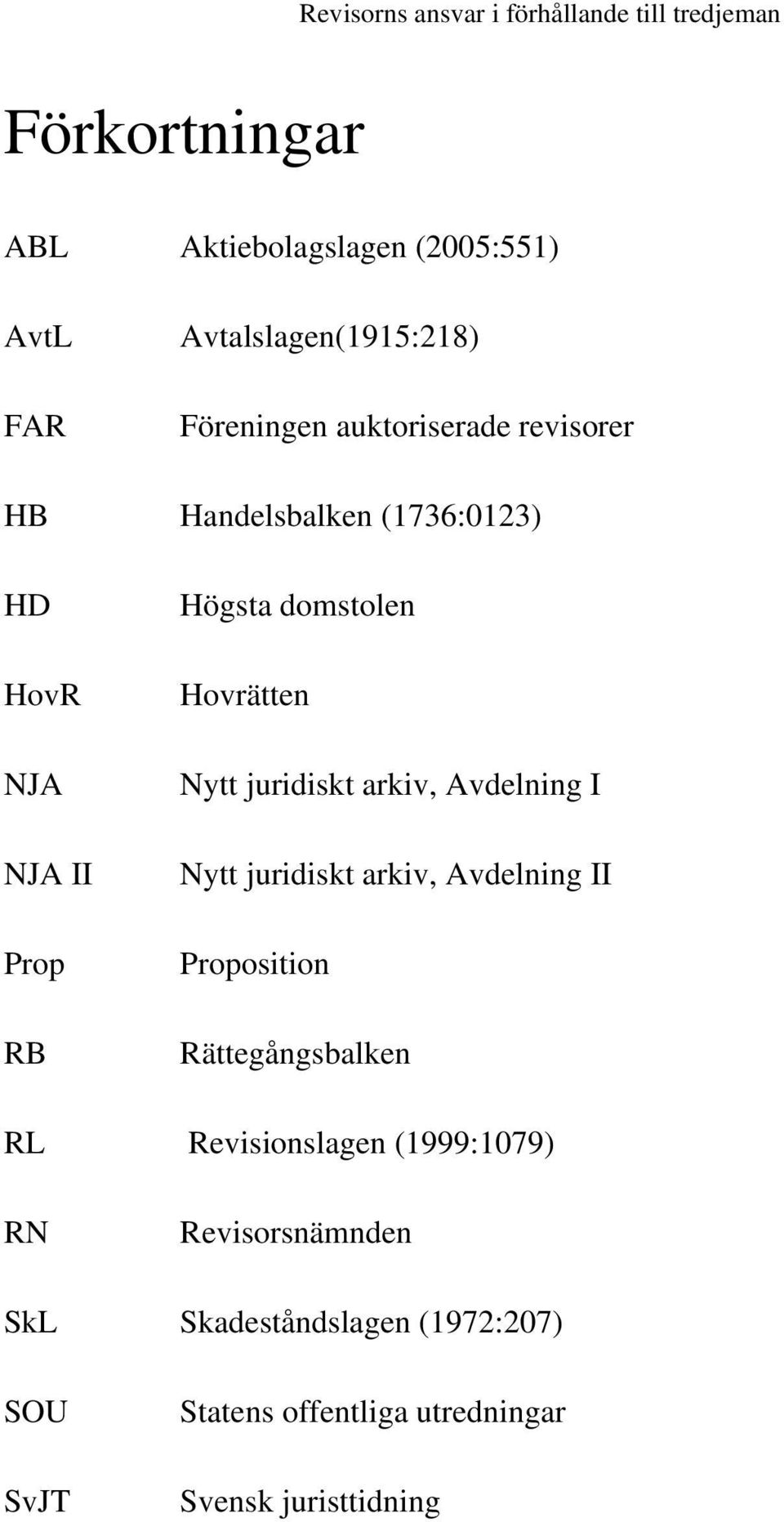 arkiv, Avdelning I Nytt juridiskt arkiv, Avdelning II Proposition Rättegångsbalken RL Revisionslagen