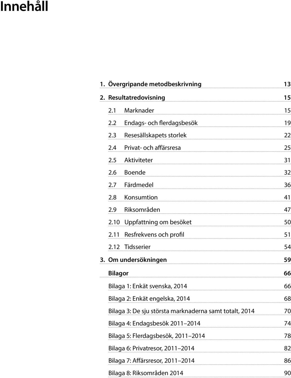 11 Resfrekvens och profil 51 2.12 Tidsserier 54 3.