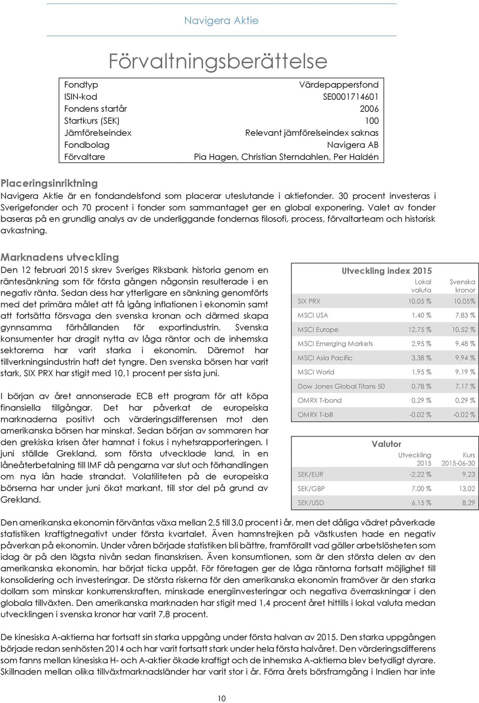 30 procent investeras i Sverigefonder och 70 procent i fonder som sammantaget ger en global exponering.