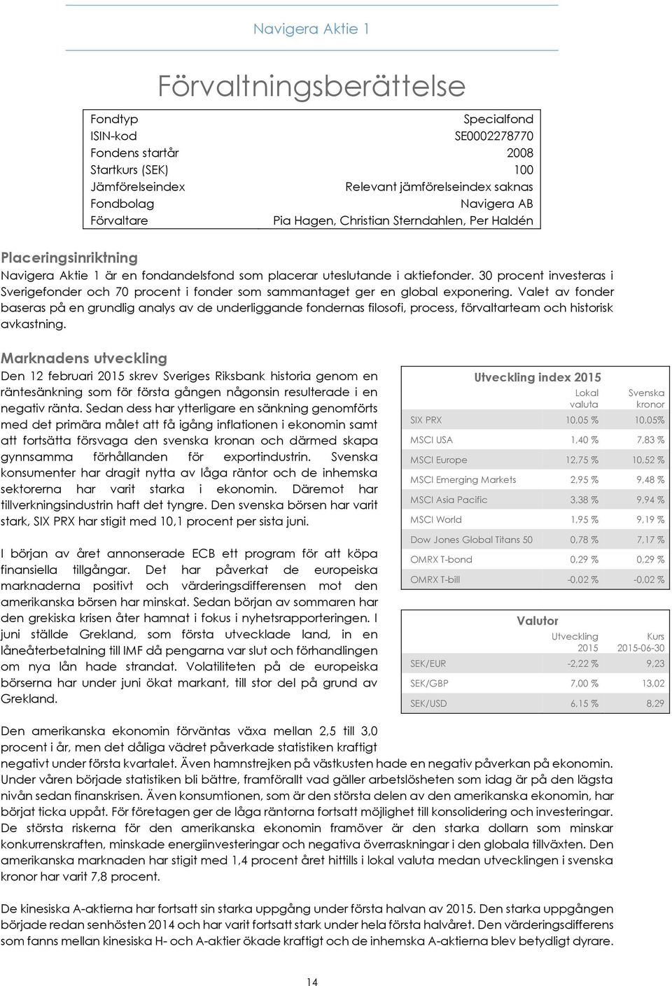 30 procent investeras i Sverigefonder och 70 procent i fonder som sammantaget ger en global exponering.