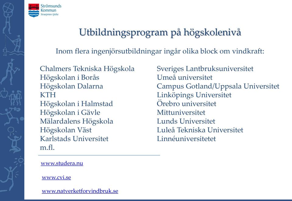 Universitet m.fl.