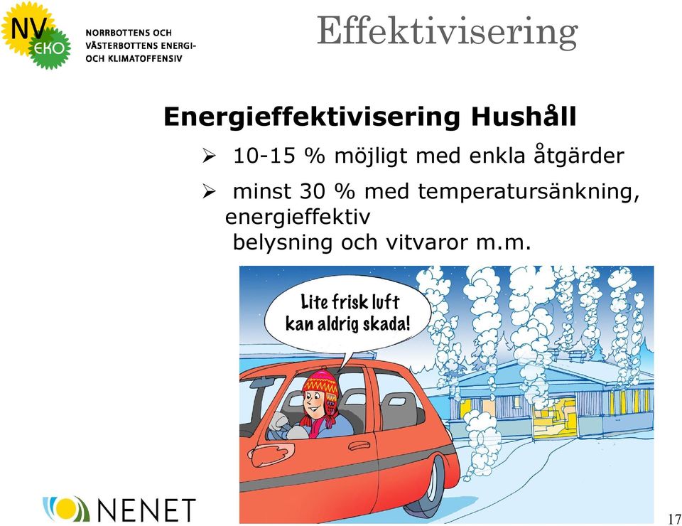 åtgärder minst 30 % med