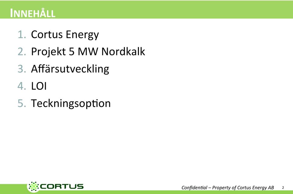 Projekt 5 MW Nordkalk 3.