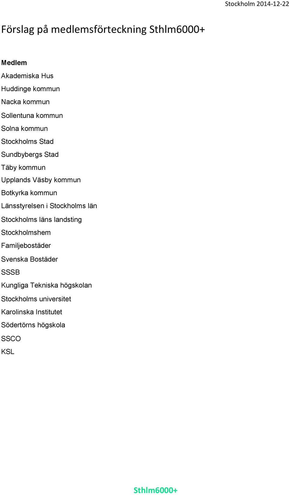 Botkyrka kommun Länsstyrelsen i Stockholms län Stockholms läns landsting Stockholmshem Familjebostäder Svenska