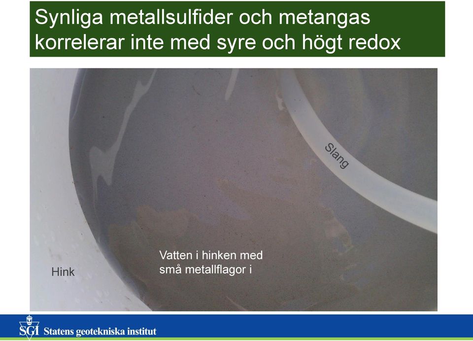 syre och högt redox Hink