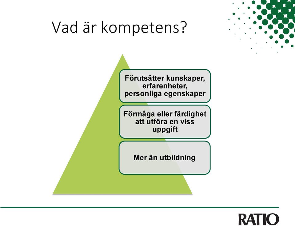 personliga egenskaper Förmåga eller