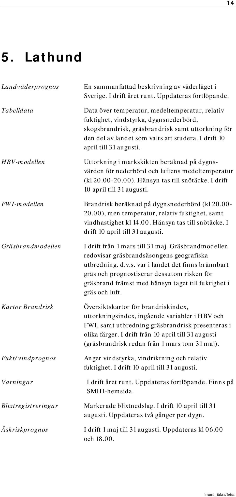 I drift 10 april till 31 augusti. Uttorkning i markskikten beräknad på dygnsvärden för nederbörd och luftens medeltemperatur (kl 20.00-20.00). Hänsyn tas till snötäcke.