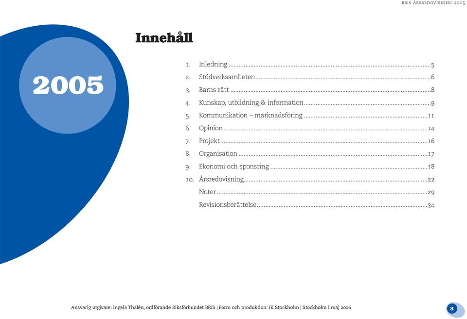 ..16 8. Organisation...17 9. Ekonomi och sponsring...18 10. Årsredovisning...22 Noter.