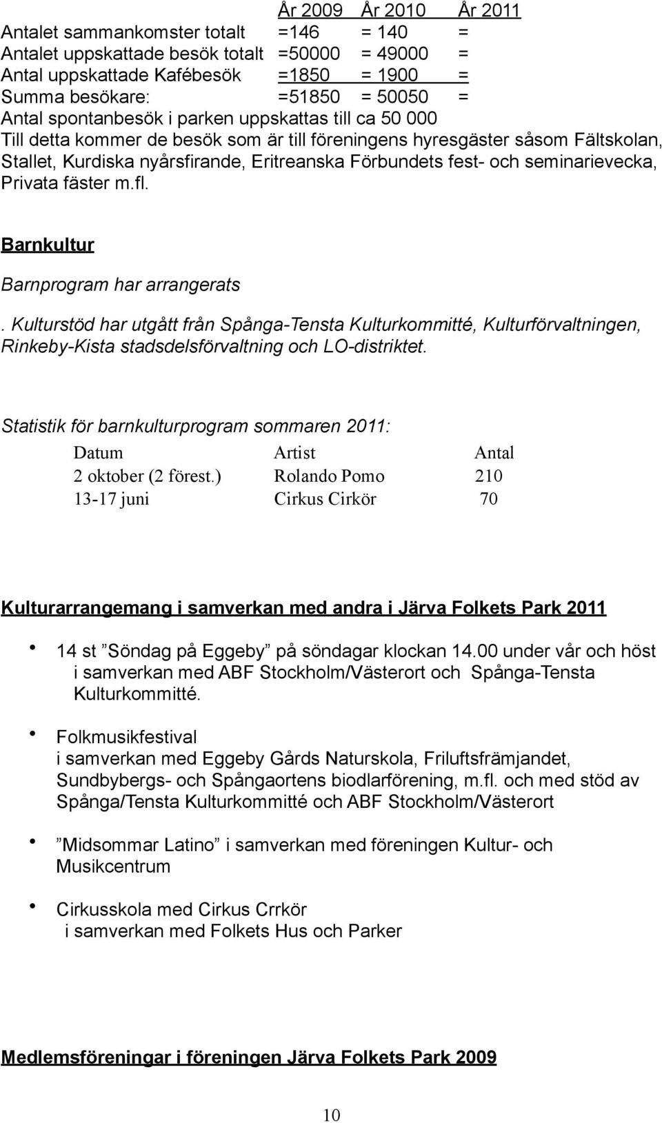 seminarievecka, Privata fäster m.fl. Barnkultur Barnprogram har arrangerats.