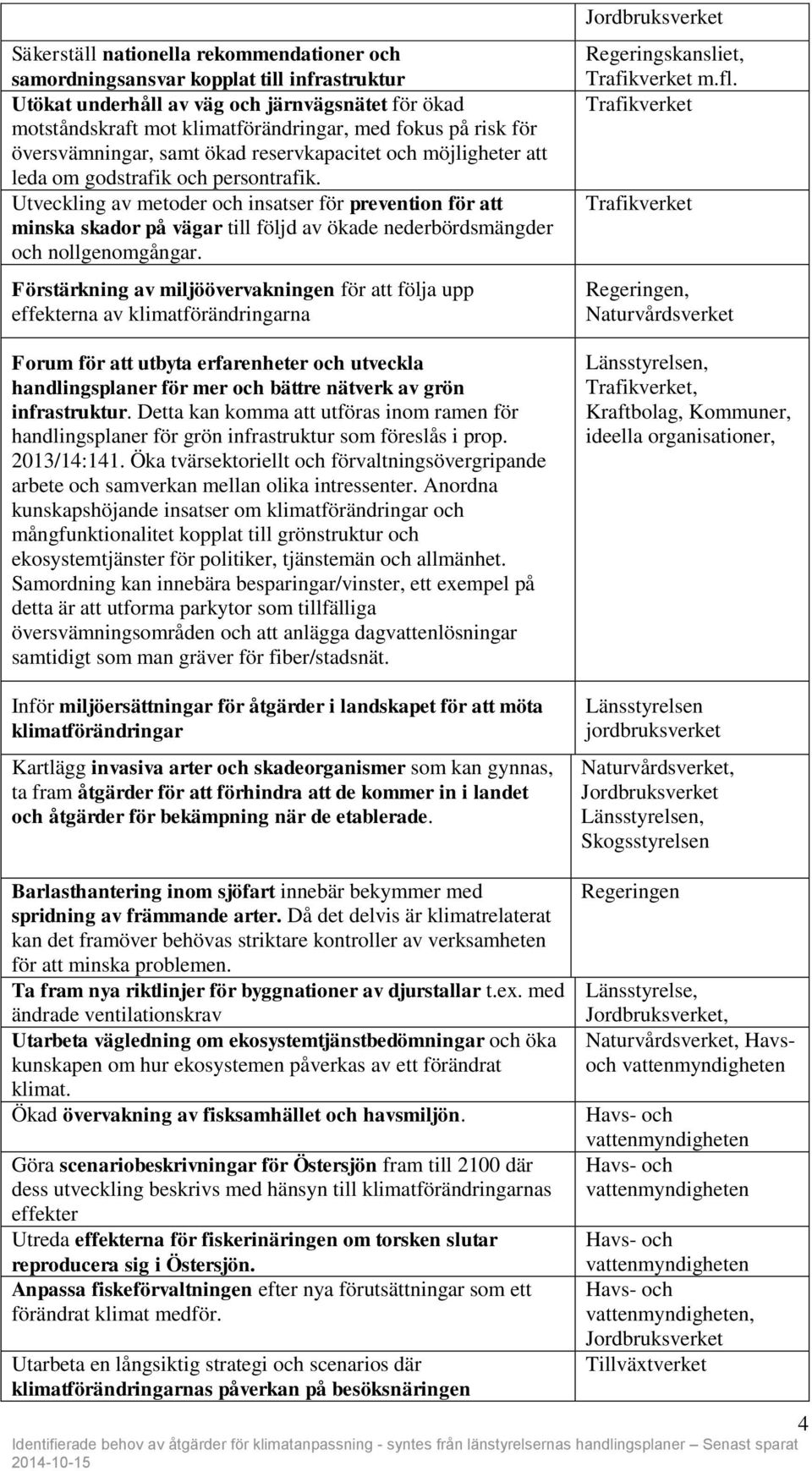 Utveckling av metoder och insatser för prevention för att minska skador på vägar till följd av ökade nederbördsmängder och nollgenomgångar.