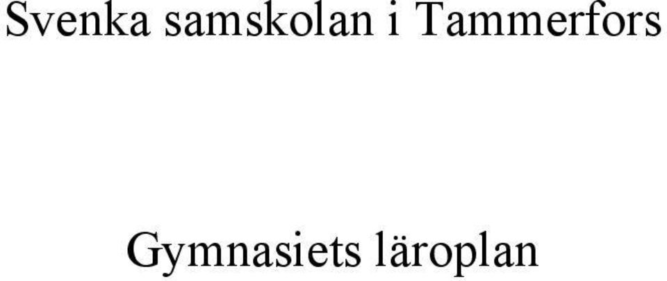 Tammerfors