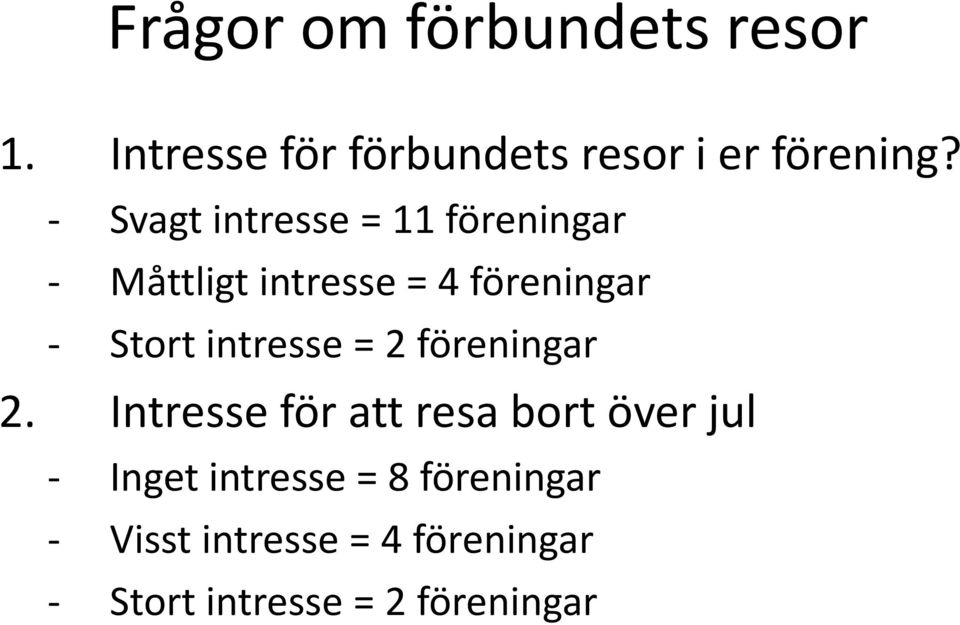 intresse = 2 föreningar 2.