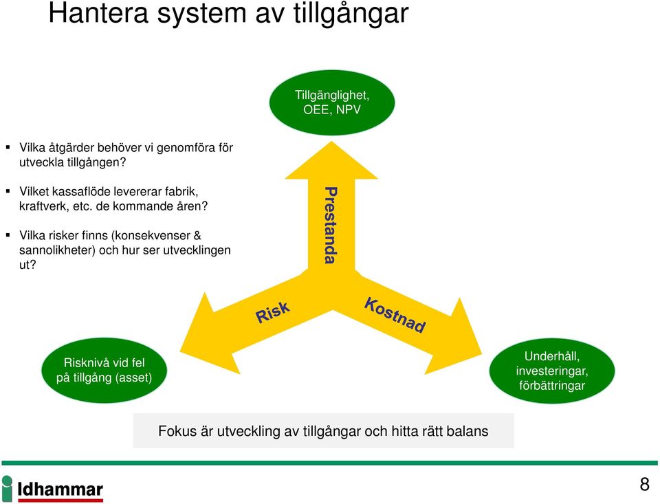 Vilka risker finns (konsekvenser & sannolikheter) och hur ser utvecklingen ut?