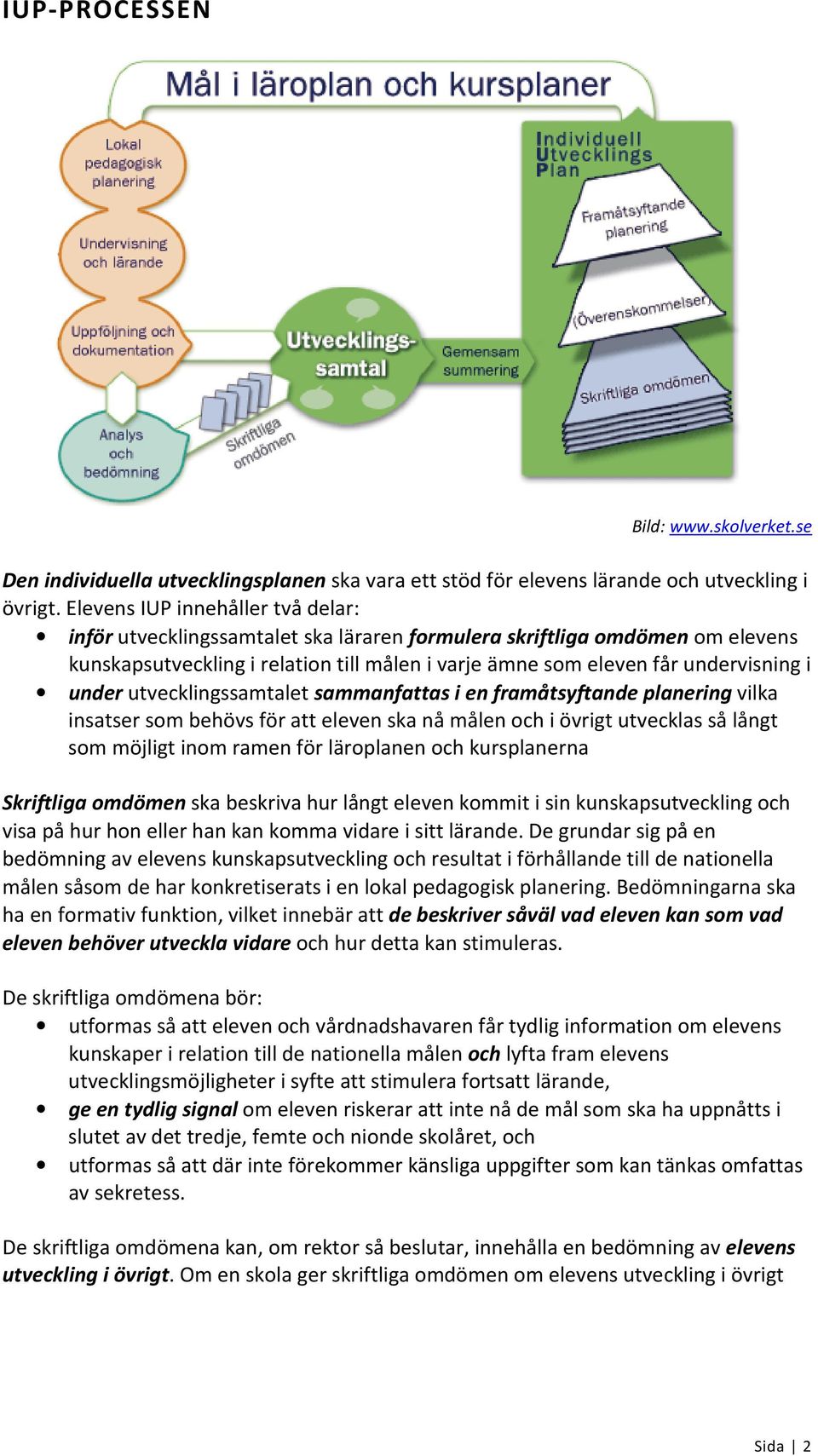 under utvecklingssamtalet sammanfattas i en framåtsyftande planering vilka insatser som behövs för att eleven ska nå målen och i övrigt utvecklas så långt som möjligt inom ramen för läroplanen och