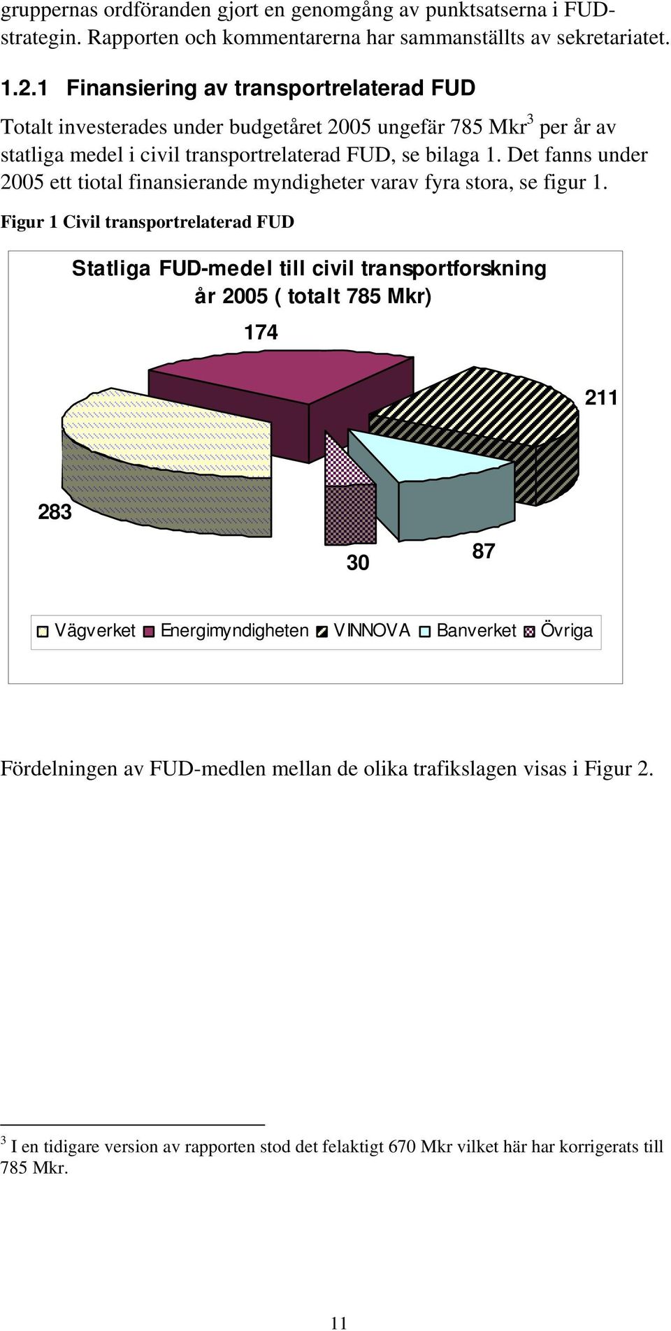 Det fanns under 2005 ett tiotal finansierande myndigheter varav fyra stora, se figur 1.