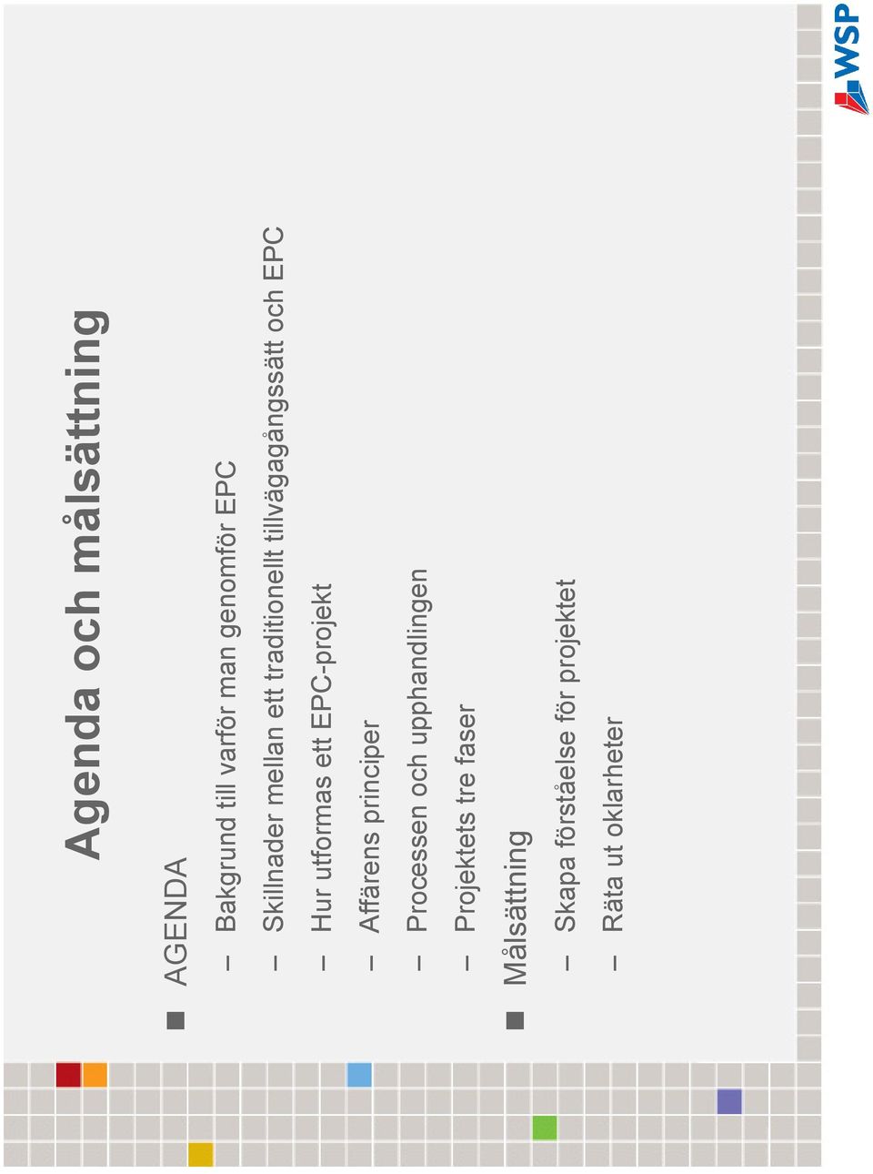 utformas ett EPC-projekt Affärens principer Processen och upphandlingen