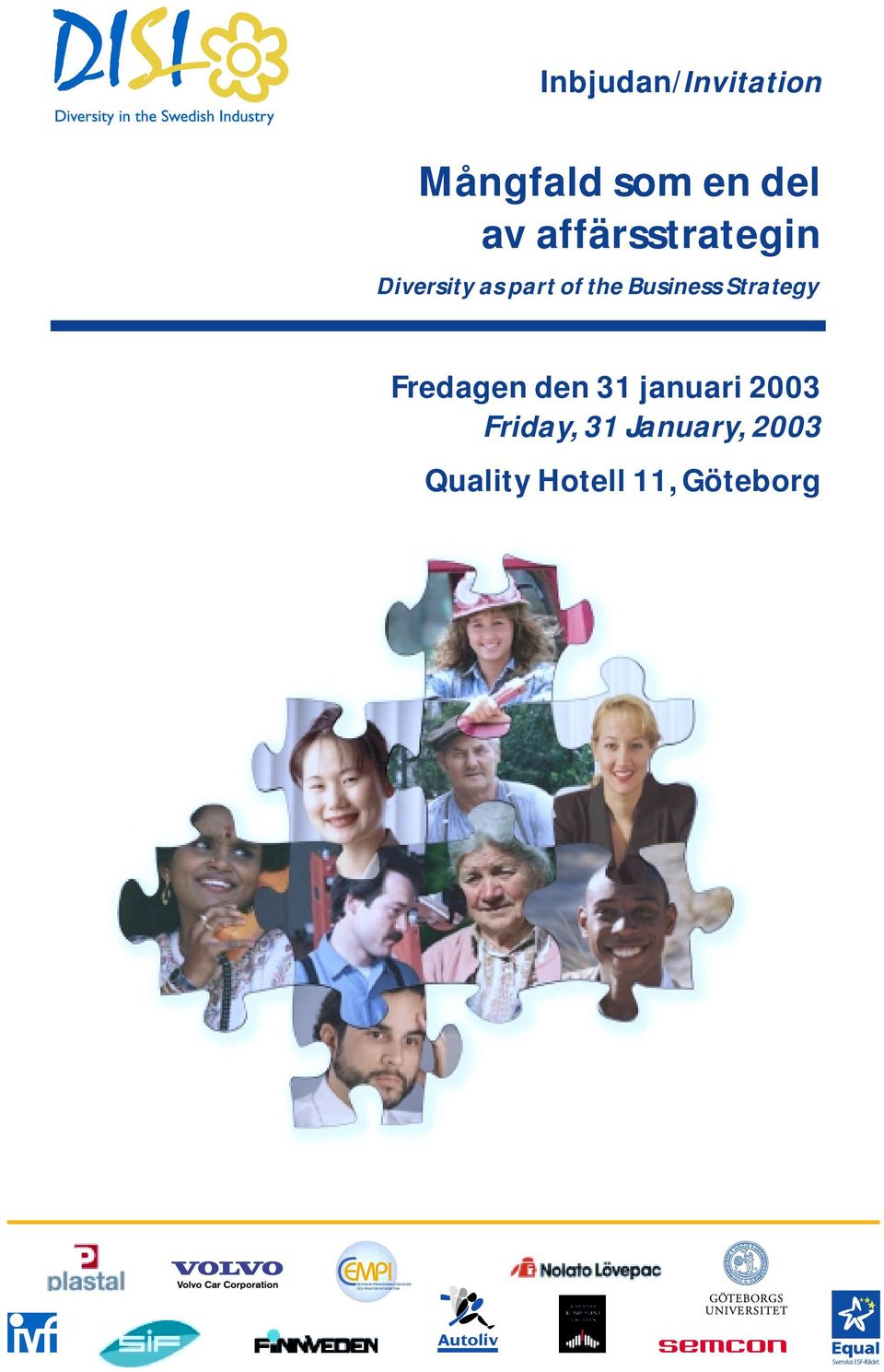 Strategy Friday, 31 January, 2003 Quality Hotell