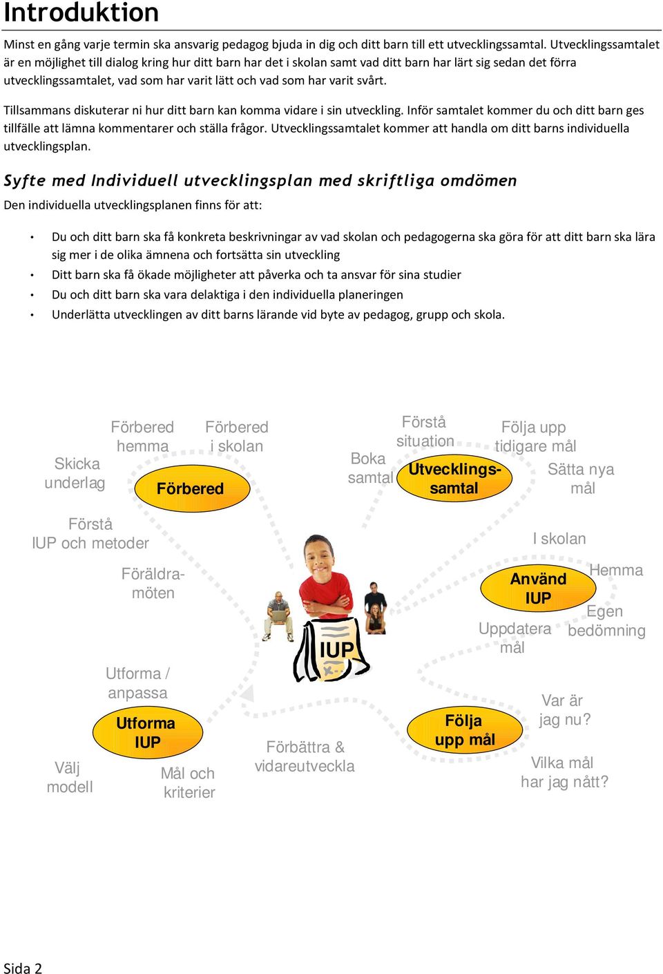 svårt. Tillsammans diskuterar ni hur ditt barn kan komma vidare i sin utveckling. Inför samtalet kommer du och ditt barn ges tillfälle att lämna kommentarer och ställa frågor.