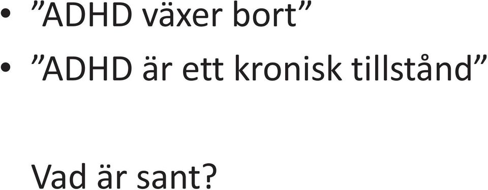 ett kronisk