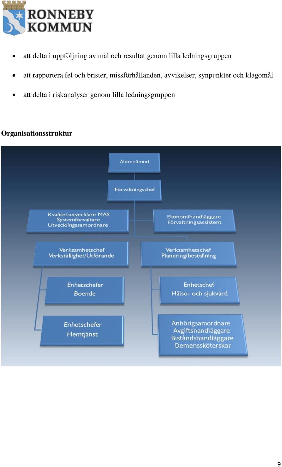 missförhållanden, avvikelser, synpunkter och klagomål att