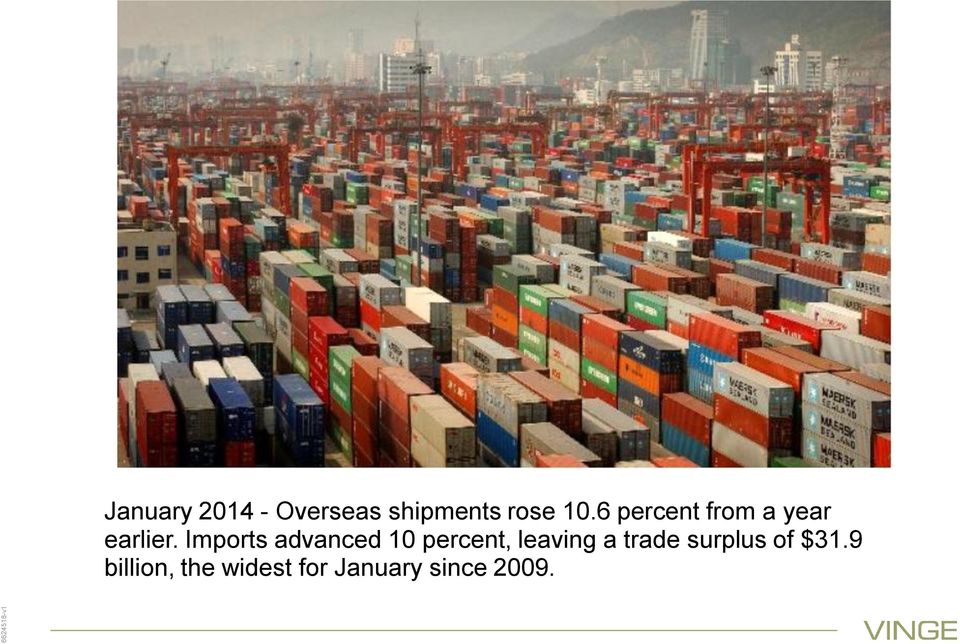 Imports advanced 10 percent, leaving a trade