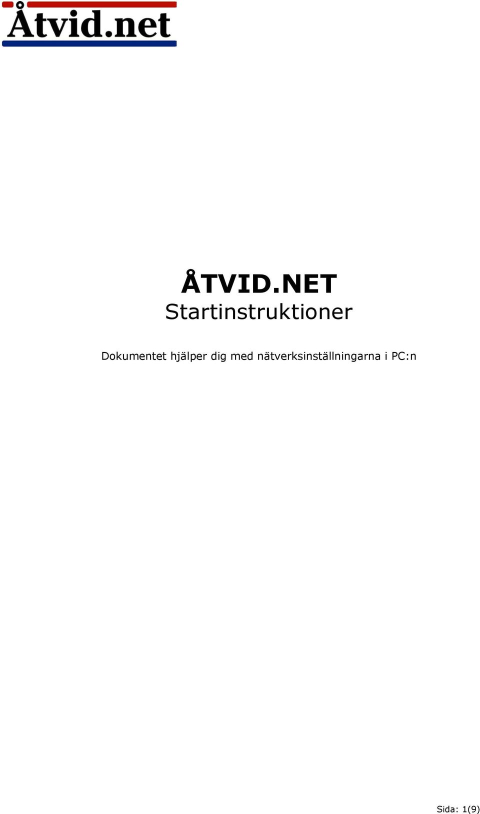 Dokumentet hjälper dig