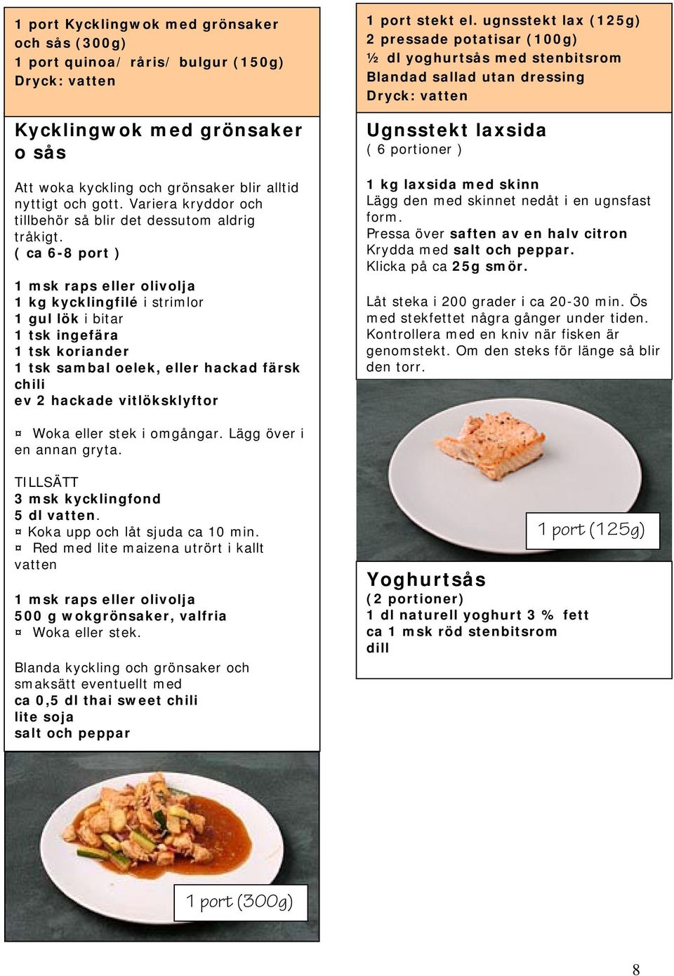 ( ca 6-8 port ) 1 msk raps eller olivolja 1 kg kycklingfilé i strimlor 1 gul lök i bitar 1 tsk ingefära 1 tsk koriander 1 tsk sambal oelek, eller hackad färsk chili ev 2 hackade vitlöksklyftor 1 port