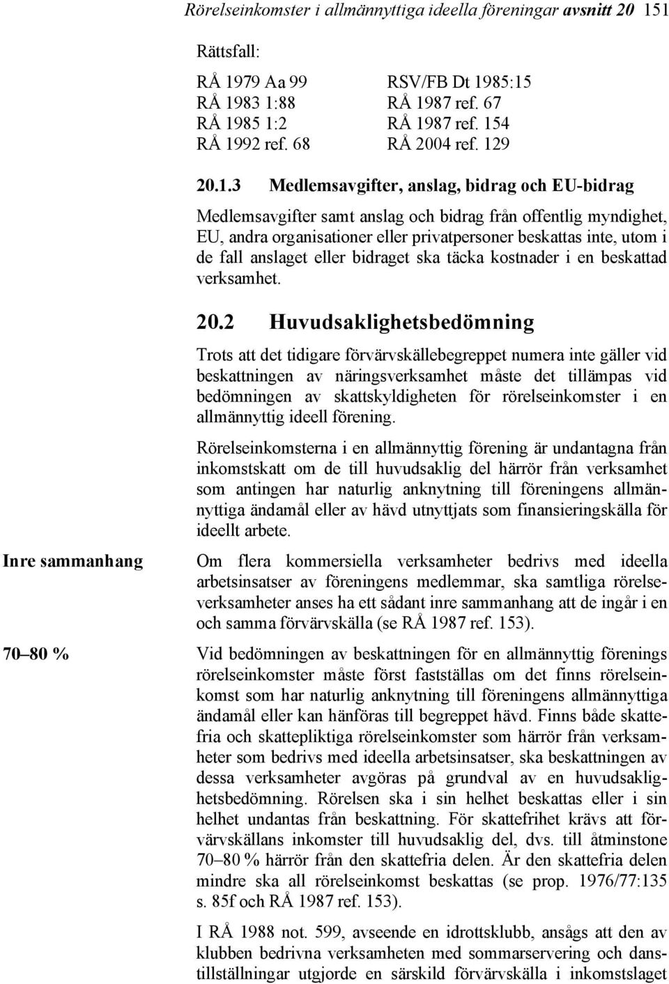 anslaget eller bidraget ska täcka kostnader i en beskattad verksamhet. 20.