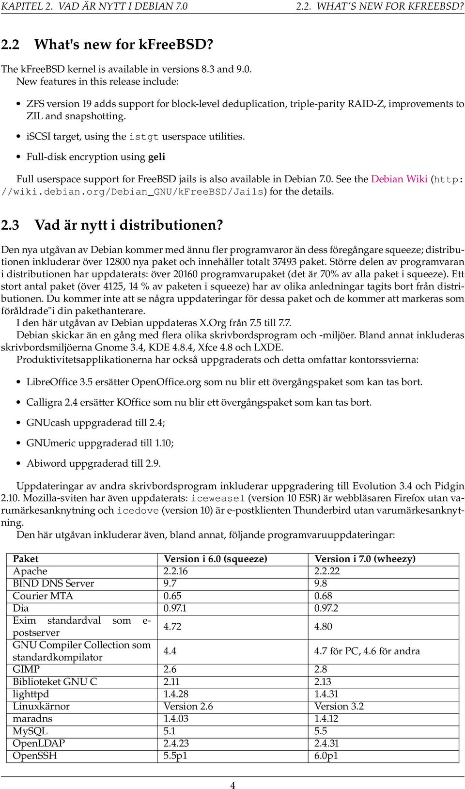 org/debian_gnu/kfreebsd/jails) for the details. 2.3 Vad är nytt i distributionen?