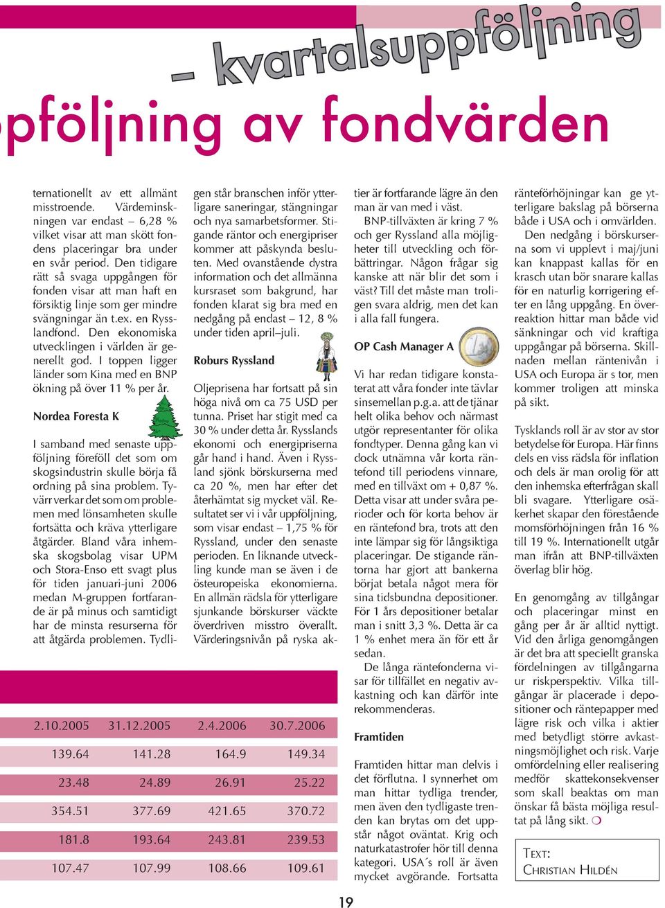 I toppen ligger länder som Kina med en BNP ökning på över 11 % per år. Nordea Foresta K I samband med senaste uppföljning föreföll det som om skogsindustrin skulle börja få ordning på sina problem.