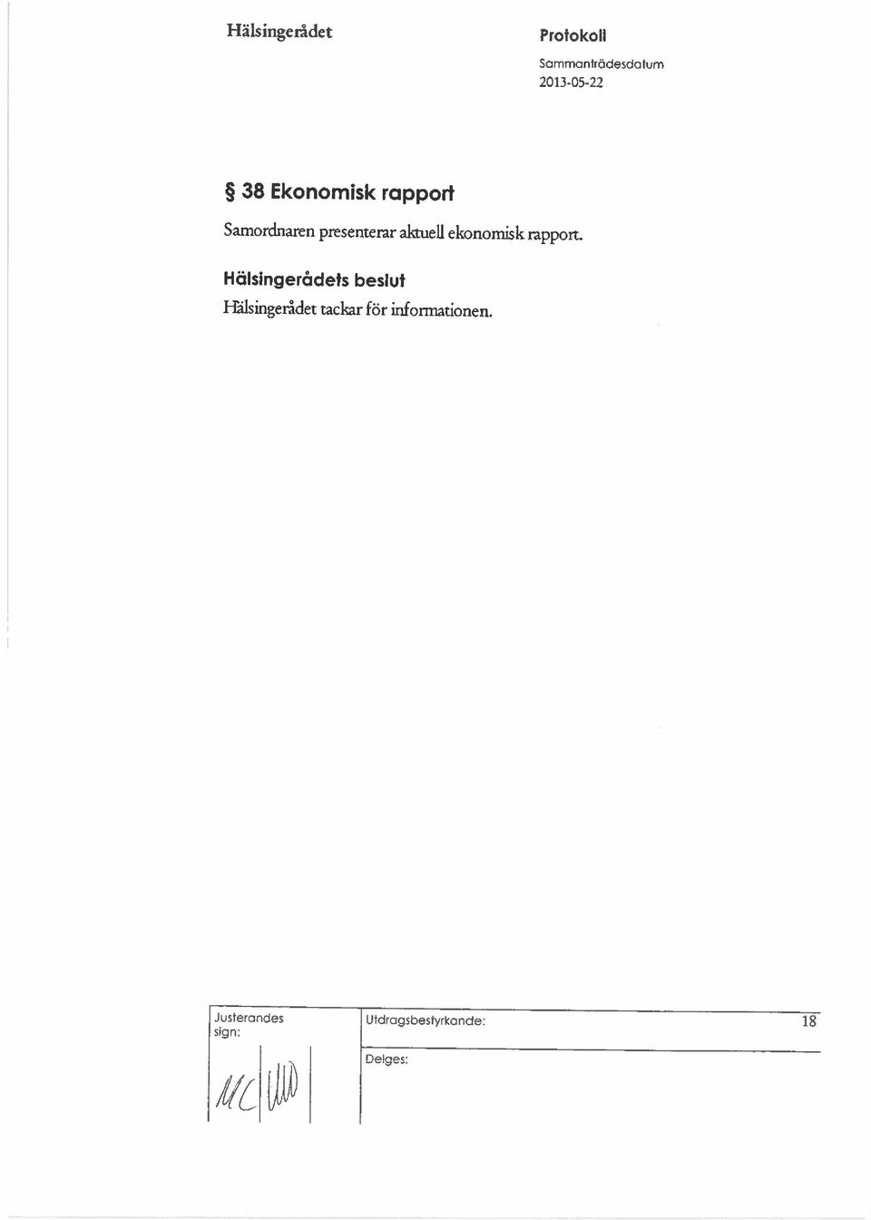 ekonomisk rapport.