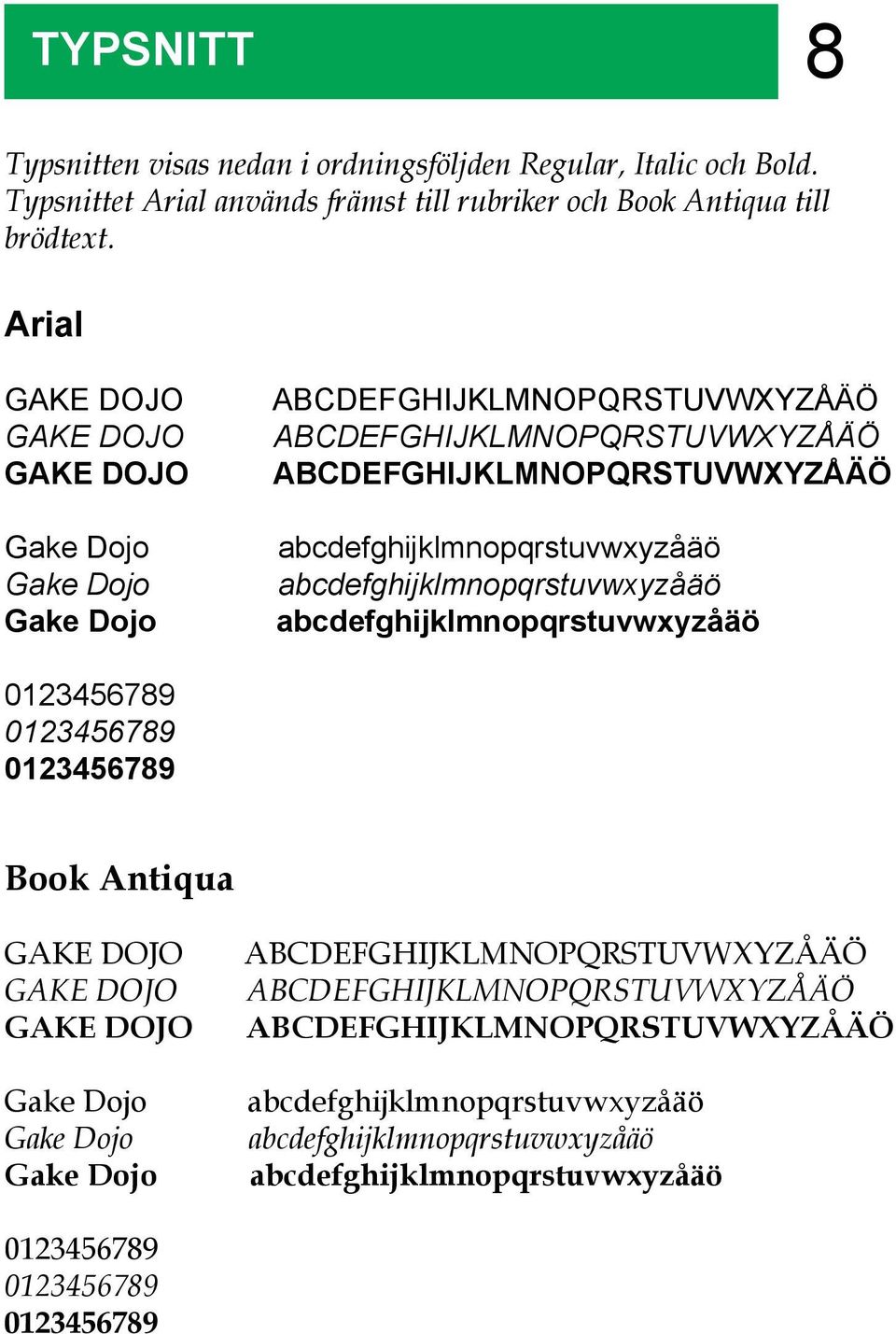 abcdefghijklmnopqrstuvwxyzåäö abcdefghijklmnopqrstuvwxyzåäö 0123456789 0123456789 0123456789 Book Antiqua Gake Dojo Gake Dojo Gake Dojo
