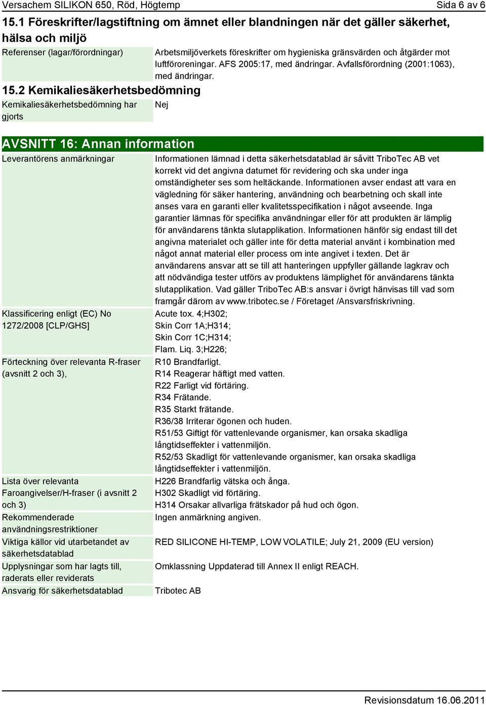 Avfallsförordning (2001:1063), med ändringar.