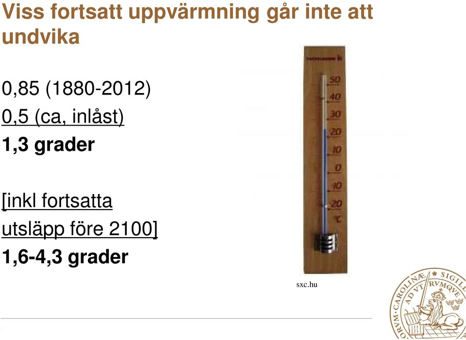 (ca, inlåst) 1,3 grader [inkl