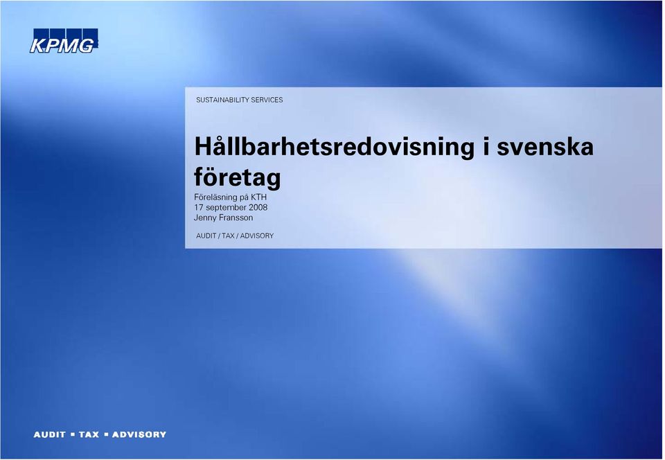 företag Föreläsning på KTH 17