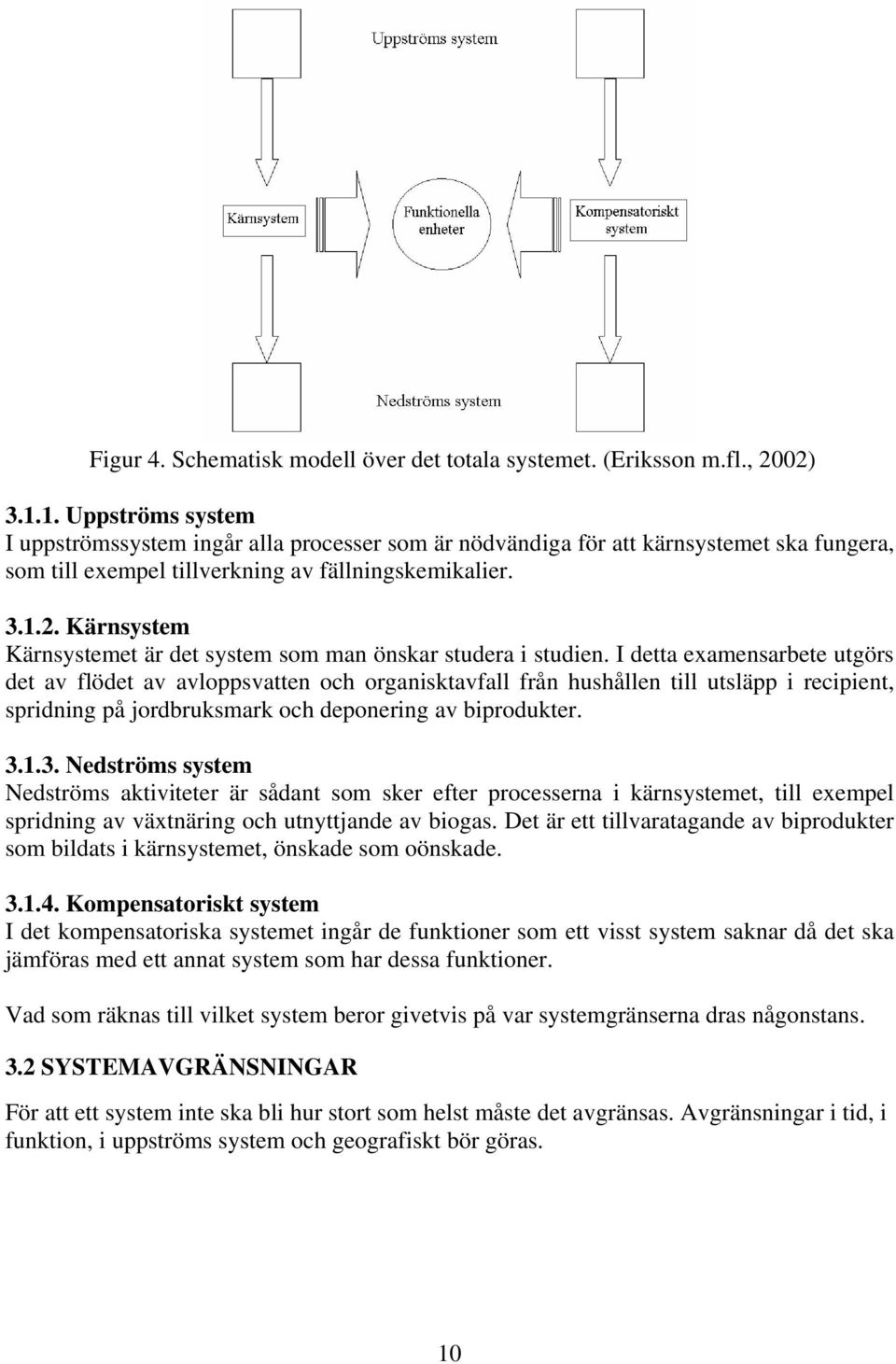 Kärnsystem Kärnsystemet är det system som man önskar studera i studien.