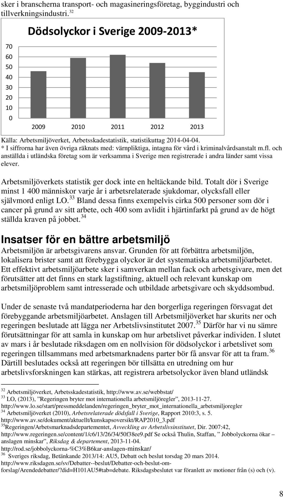 * I siffrorna har även övriga räknats med: värnpliktiga, intagna för vård i kriminalvårdsanstalt m.fl.