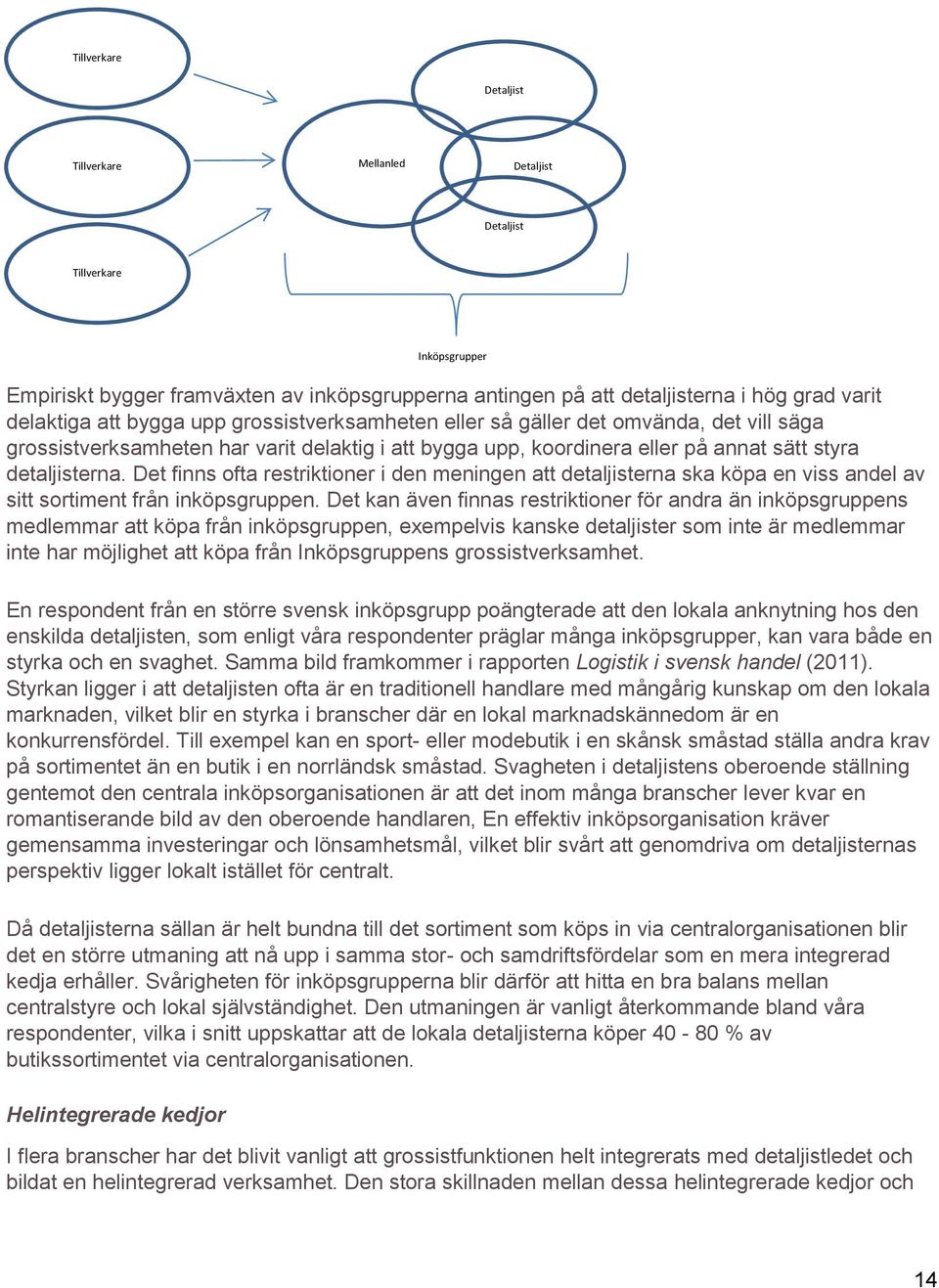 Det finns ofta restriktioner i den meningen att detaljisterna ska köpa en viss andel av sitt sortiment från inköpsgruppen.