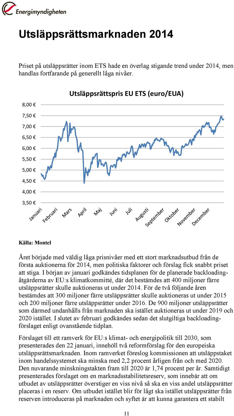 2014, men politiska faktorer och förslag fick snabbt priset att stiga.