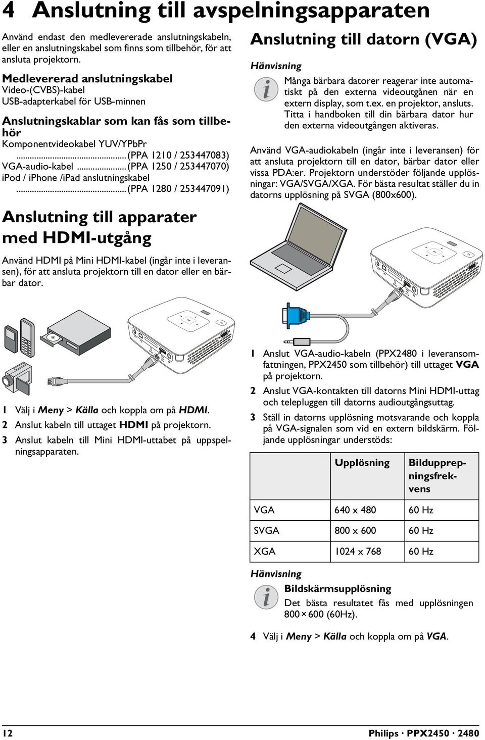 ..(PPA 1250 / 253447070) ipod / iphone /ipad anslutningskabel.