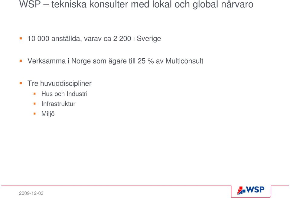 Verksamma i Norge som ägare till 25 % av